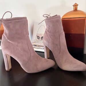 **Brand New** JustFab Suede Ankle Boots - Color Sphinx